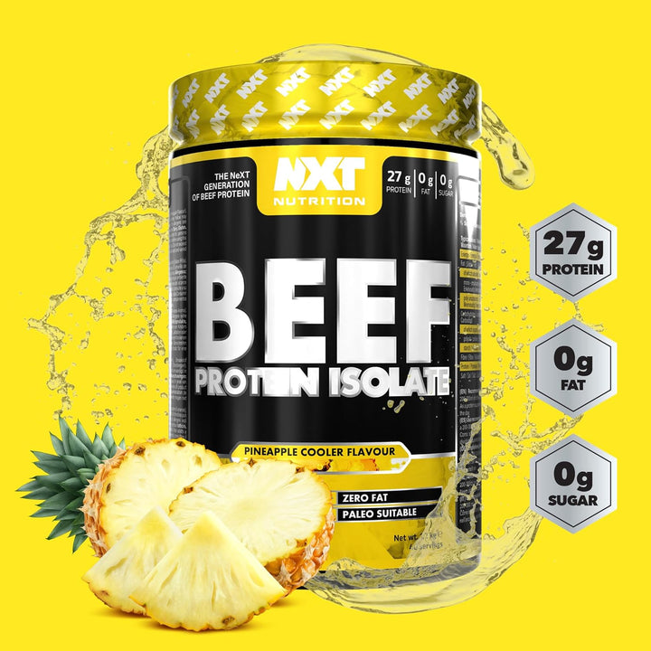 Beef Protein Isolate Powder - Protein Powder High in Natural Amino Acids - Paleo, Keto Friendly - Dairy and Gluten Free - Muscle Recovery | 1.2Kg (Pineapple)