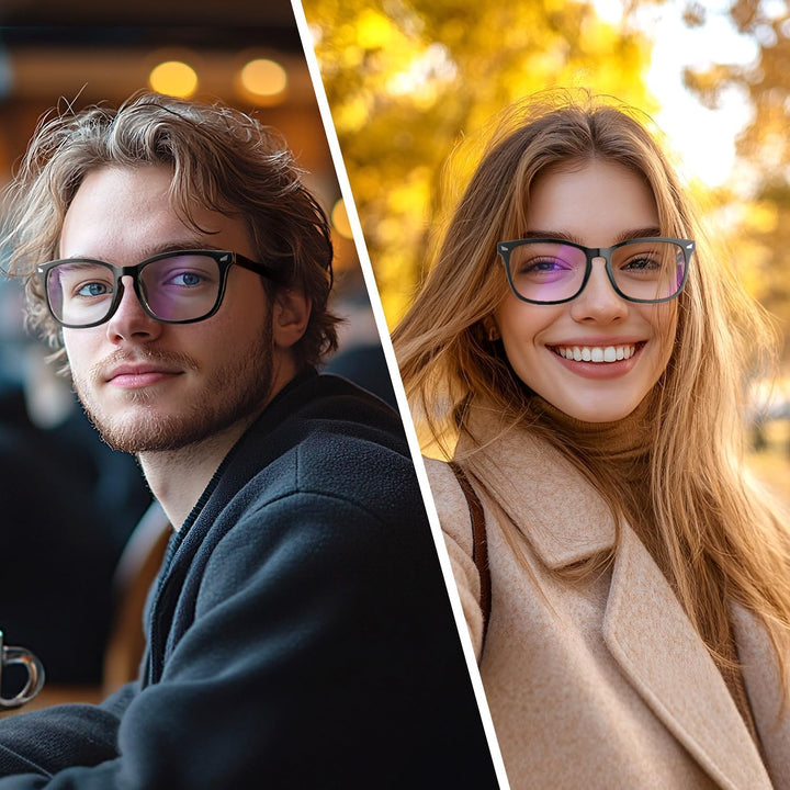 Blue Light Blocking Glasses, Gaming Computer Glasses anti Glare Headache Eyes Strain Glasses with Blue Light Filter, Super Light Weight Fashion