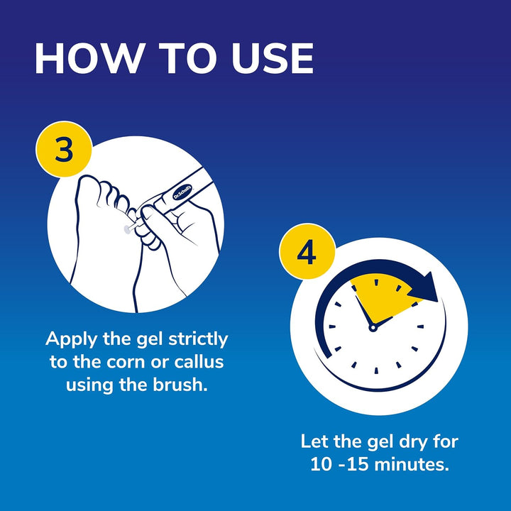 Scholl Corn Removal Pen - Clinically Proven Corn Remover, Pain-Free Treatment with TCA Active Gel for Complete Corn Removal, 1 Pen