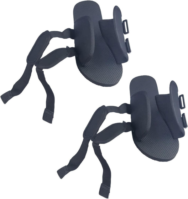 1 Pair Touch Fastening Slippers: Adjustable Wide Wellness Recovery Footwear for Post Treatment - Comfort Support Hospital Use Indoor Shoes