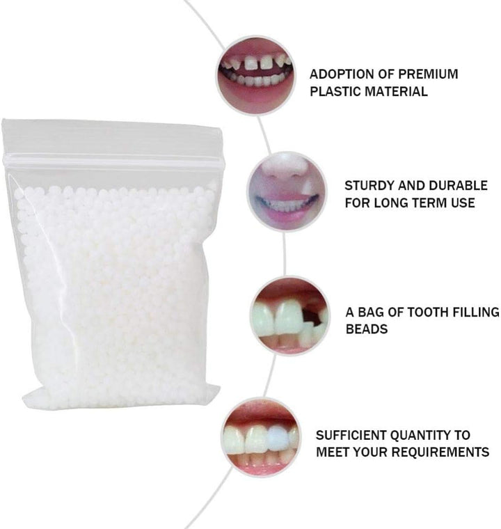 Tooth Repair Kit-Teeth Filling Replacement for Chipped Teeth,Thermal Beads for Temporary Fix the Missing and Broken Tooth Fake Teeth