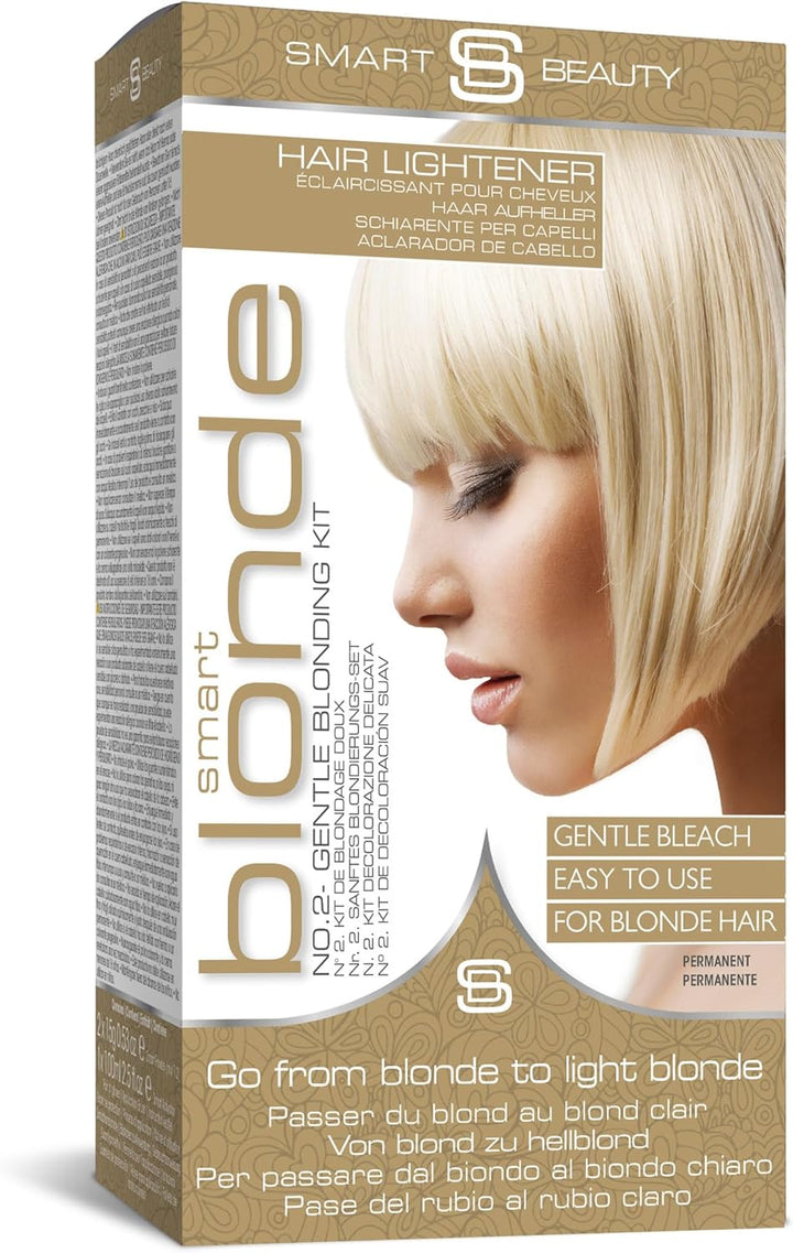 No.1 Bleach Kit for Dark Hair, Smart Blonde Hair Bleach, Hair Lightener for Dark Hair, Perfect for Hair Highlighting, Ideal Preparation for Vibrant Pastel Hair Colour, Vegan, Cruelty Free