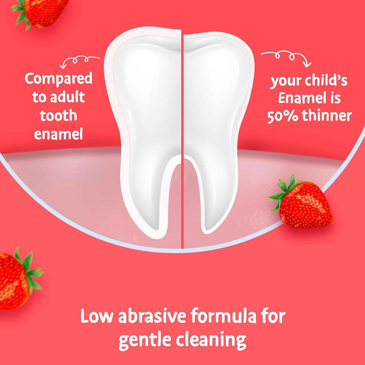 Paw Patrol Splash Toothpaste 3-8 Years, Kids Toothpaste, Strawberry Flavour, 75Ml