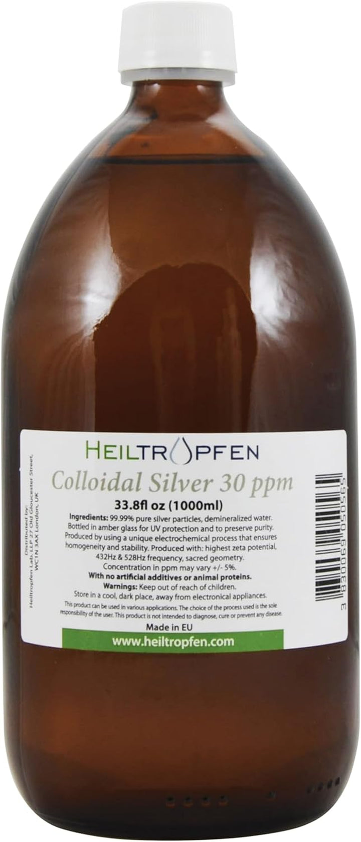 Colloidal Silver | 30 Ppm | 33.8 Fl Oz - 1000 Ml | ®