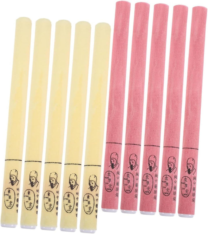 20Pcs Moxibustion Sticks Navel Belly Moxa Roll Bar Moxibustion Smokeless Sticks for Aromatherapy