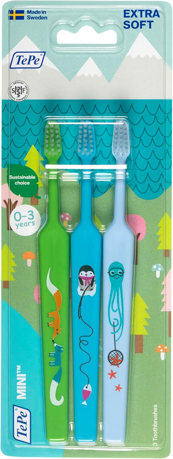 Mini Toothbrush, Extra Soft, 1Pc, Kids Toothbrush, Extra Soft Bristles for Gentle Cleaning, from First Tooth until 6 Yrs