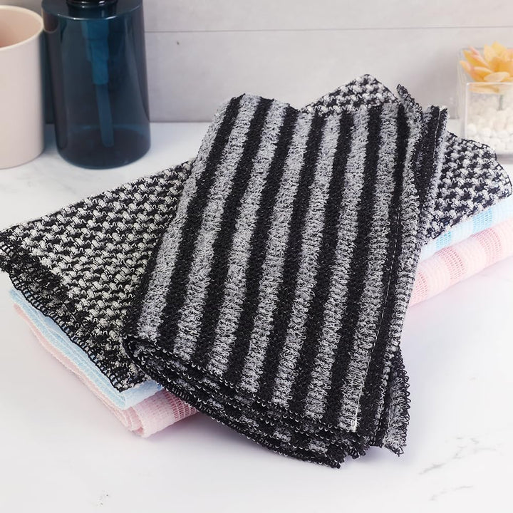 Japanese Bath Towel Nylon Rubbing Washcloth Bathroom Accessories Body Skin Remover Tools (1-Black)