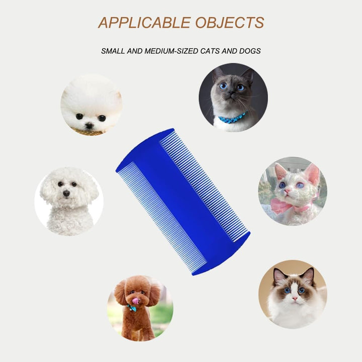 Lice Comb, 4 Pieces Lice Combs, Flea Comb, Plastic Double Sided Lice Combs, Fine Toothed Lice Comb, Cat and Dog Grooming Comb, for Removing Flea and Lice