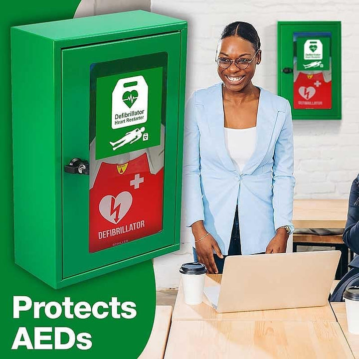 AED Defibrillator Wall Cabinet with Thumb Lock