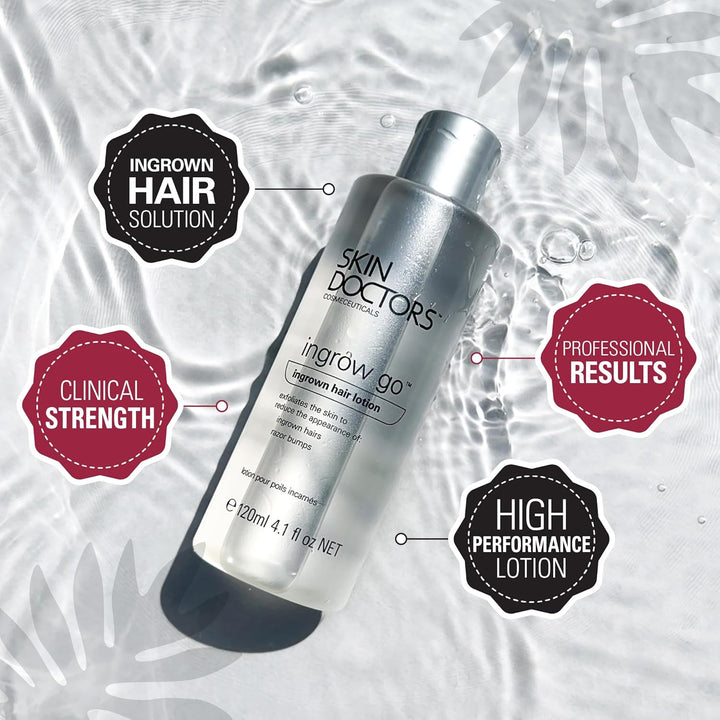 Ingrow Go Lotion | Ingrown Hair Treatment | Reduces Razor Burns & Bumps I Use on Legs, Bikini Line, Underarm & Face | 120Ml