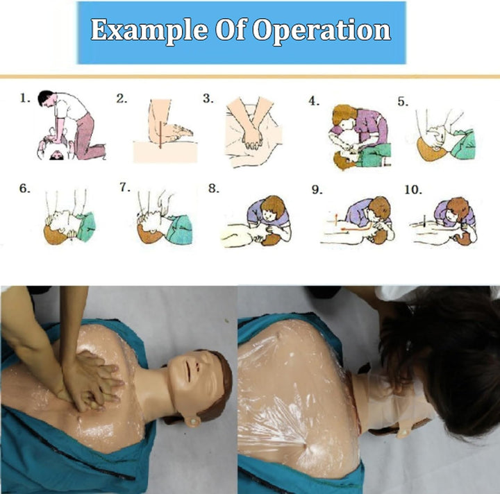 CPR Manikins CPR Dummy Full Body CPR Manikin Adult Training Manikin Kit for Doctor Nursing Training Medical Teaching