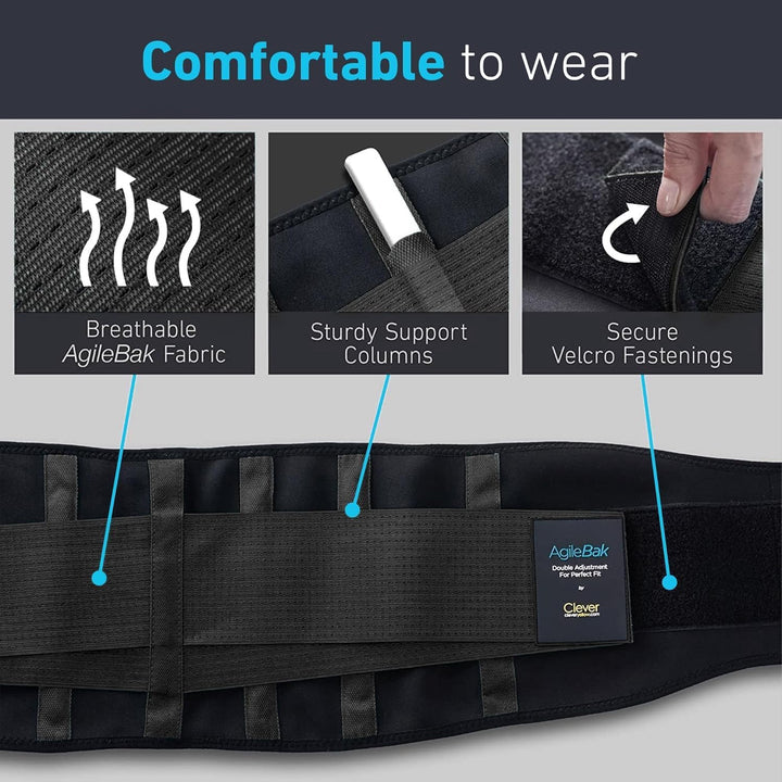 Premium Back Support Belt, Back Brace, Lumbar Support Belt, Lower Back Support for Men and Women, Back Braces for Lower Back Pain, Sciatica Pain Relief Products (L)