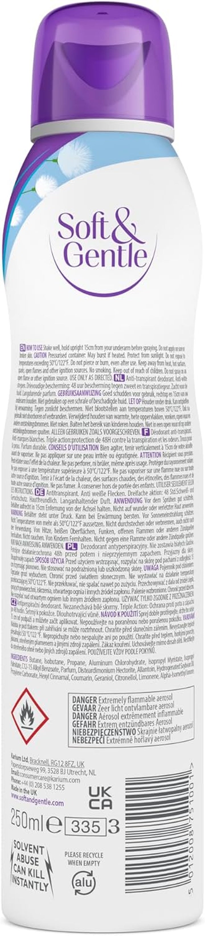 Cotton Touch Anti-Perspirant Deodorant Spray, 250Ml