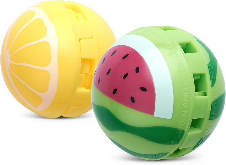 Sneaker Balls Shoe Deodorizer & Freshener Balls, Odor Eliminator for Shoes/Gym Bags/Lockers, Small 3.8Cm Diameter, Quick-Twist Action, Long-Lasting 90-Day Fresh Scent- Watermellon/Lemon