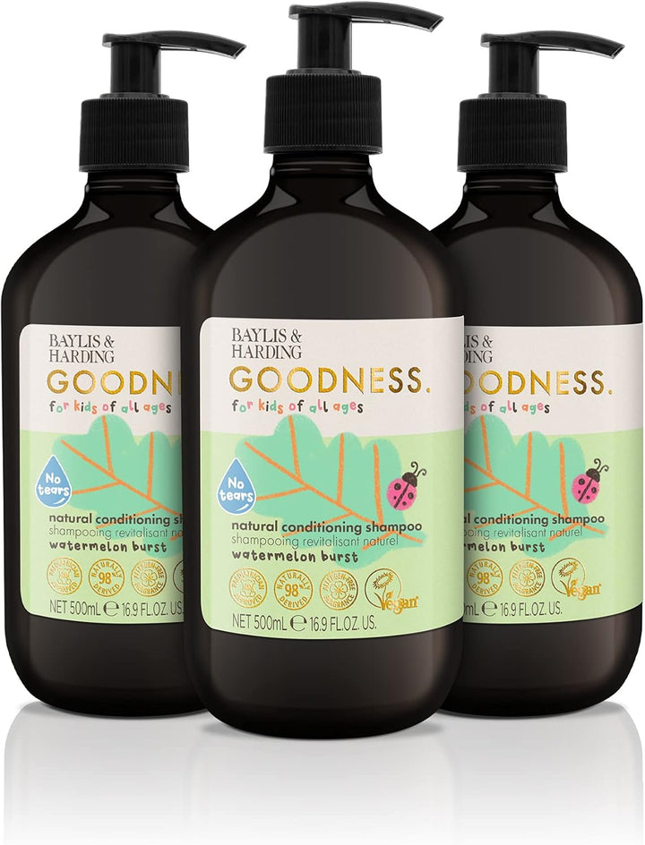 Goodness Kids Lavender & Vanilla Natural Bubble Bath, 500 Ml (Pack of 3) - Vegan Friendly