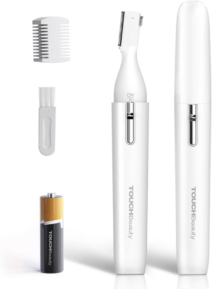 Electric Eyebrow Trimmer, Eyebrow Hair Remover, Painless Facial Hair Trimmer for Women, Portable Ladies Shaver AG-1658 (Pink)