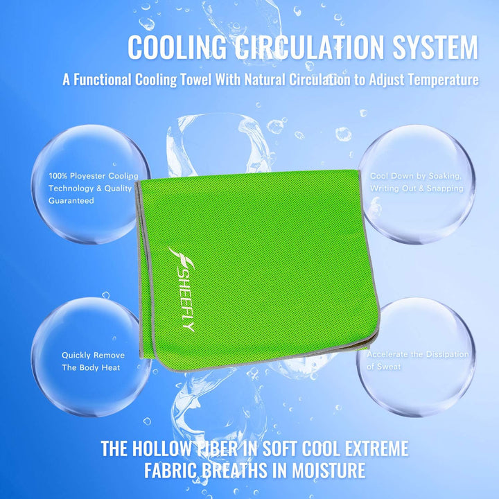 Cooling Towel,Cooling Towels for Neck and Face,Soft Breathable Ice Towel for Instant Cooling Relief-40 X12 Super Absorbent Chilly Towel Sweat Workout Cool Towels for Sport Gym Yoga