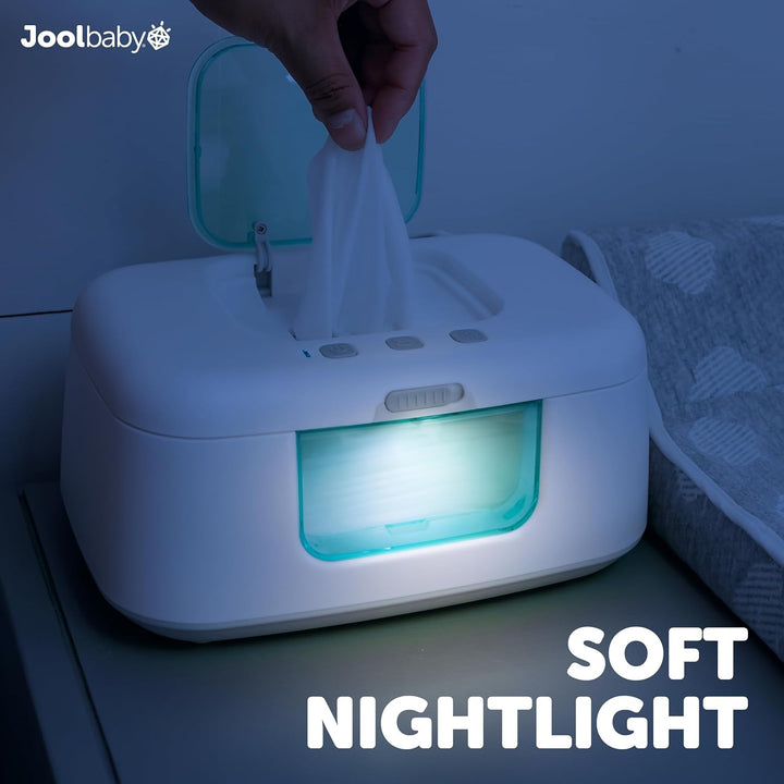 Tinybums Baby Wipe Warmer & Dispenser with LED Changing Light & On/Off Switch (Aqua) - Jool Baby