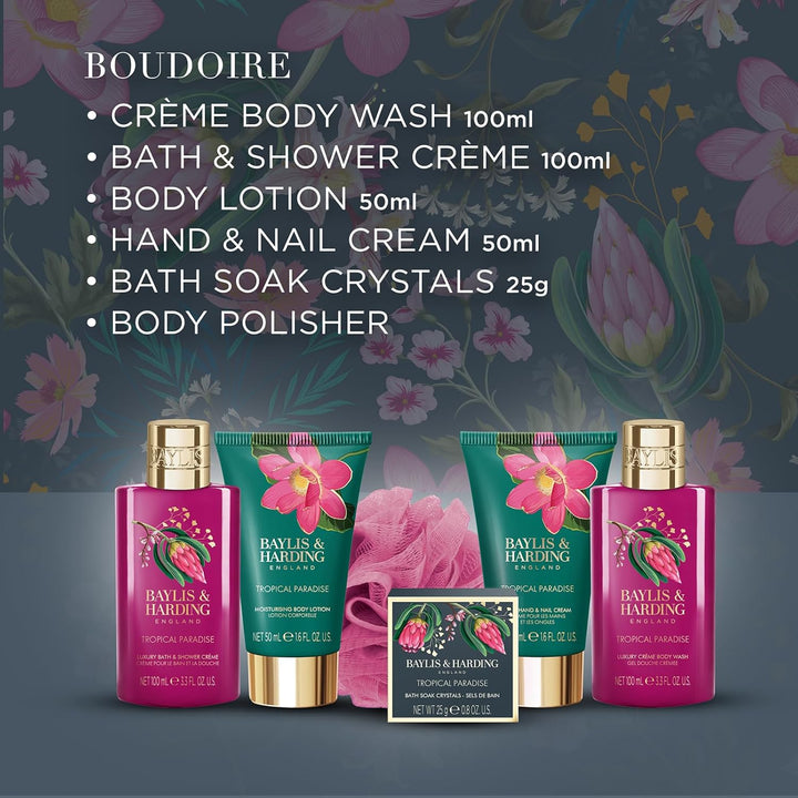 Boudoire Tropical Paradise Luxury Pamper Present Gift Set (Pack of 1) - Vegan Friendly