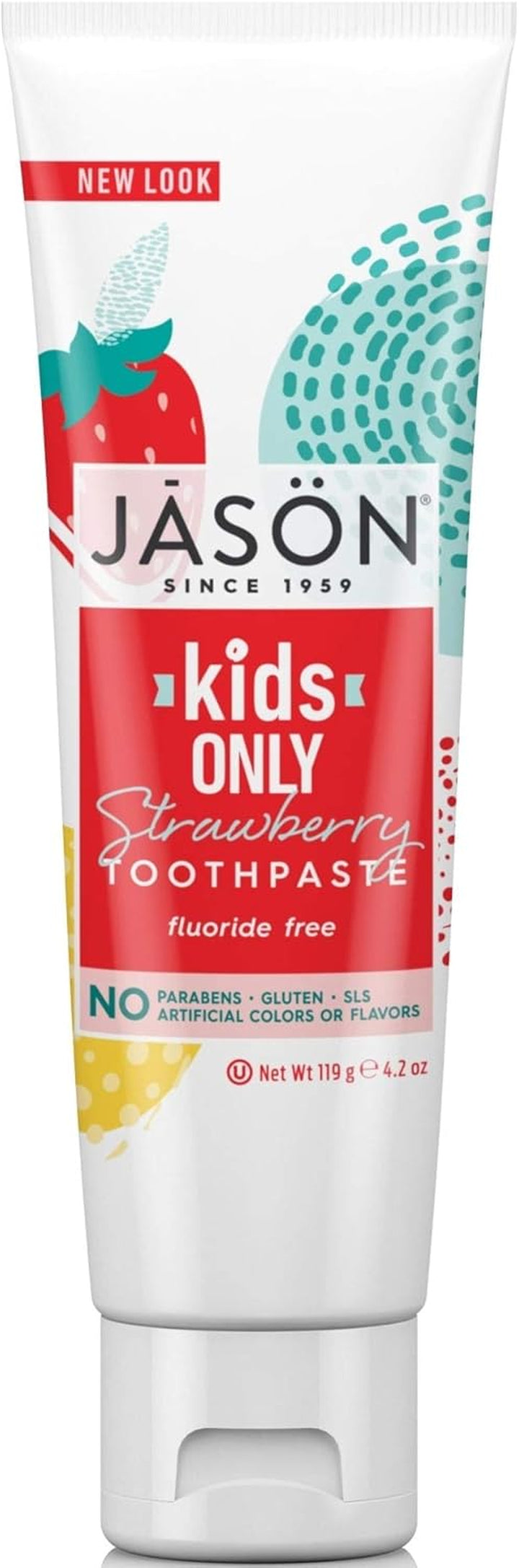Kids Only! Natural Toothpaste, Strawberry, 4.2 Oz (119 G) -  Natural