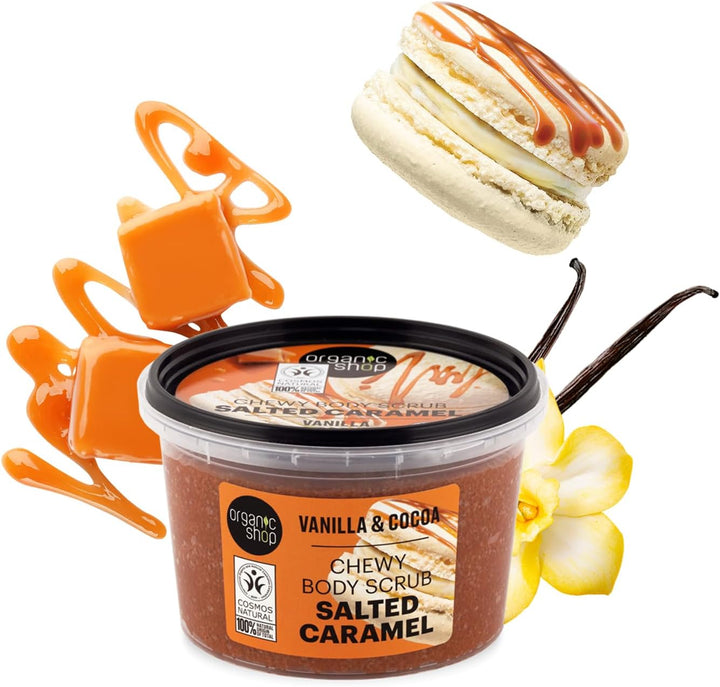 250Ml Body Scrub Salted Caramel Chewy Vanilla & Cocoa