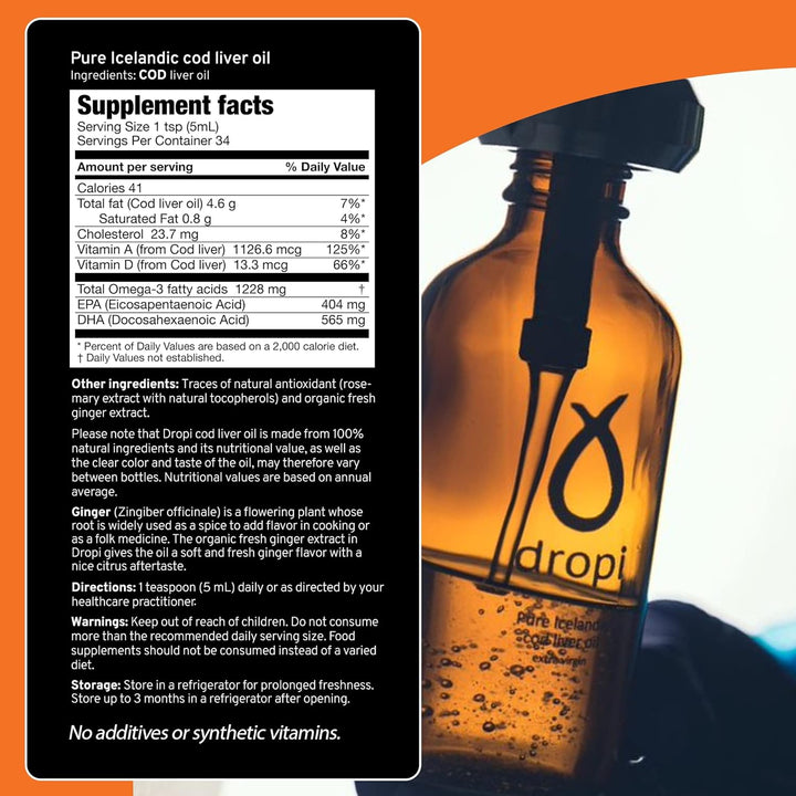 Clean Icelandic Fish Oil - 170Ml (Ginger)