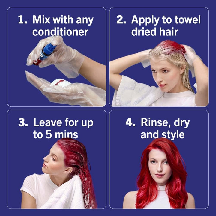 Schwarzkopf  Colour Drops, Vegan, Semi-Permanent, Red Hair Dye, Lasts 2 to 12 Washes, Fiery Red 30 Ml