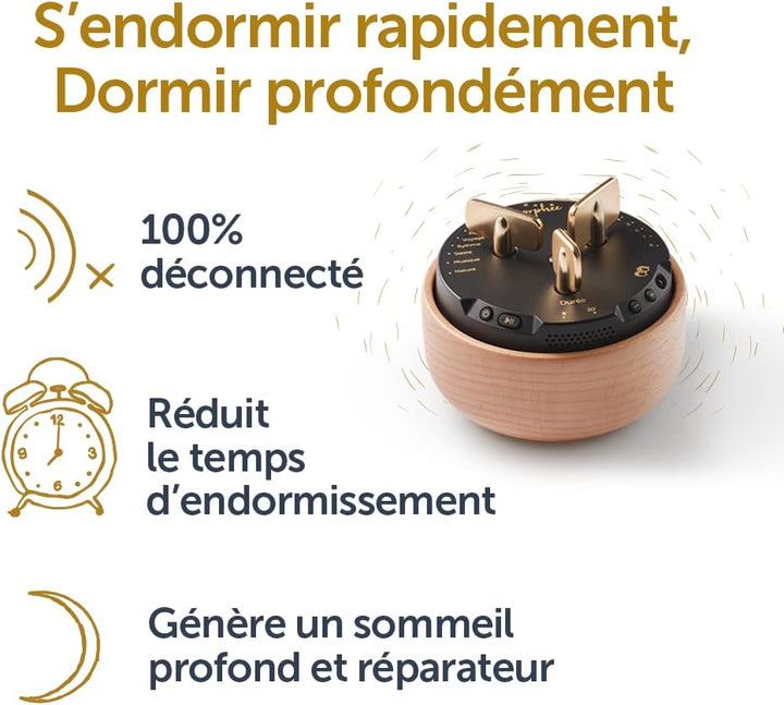 - French Version - Meditation and Sophrology Box - Relaxation and Sleep Aid Device - Ideal against Insomnia and Sleep Disorders - Gift for Women and Men
