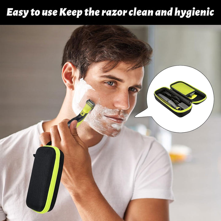 For Philips One Blad Case, Hard Travel Case for Philips, Shaver Carrying Case, Waterproof Razor Storage Case for Philips Norelco One Blad 360/Pro, Hatteker, Wahl, Braun Series 3/5/7/9