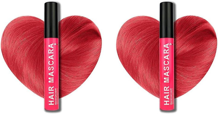 Neon Red Uv-Reactive Hair Mascara, Wash Out Colour