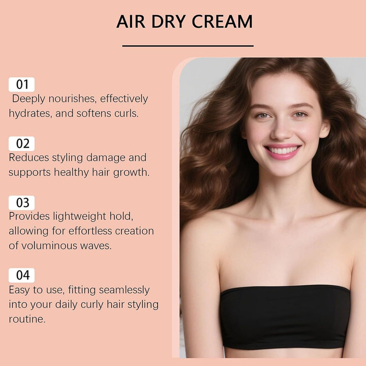 Hair Cream, 100G Anti-Frizz Conditioner, Moisturizing and Defining, Creates Smooth Hair, Intensely Repairing and Moisturizing Hair Care, Women'S Styling Product