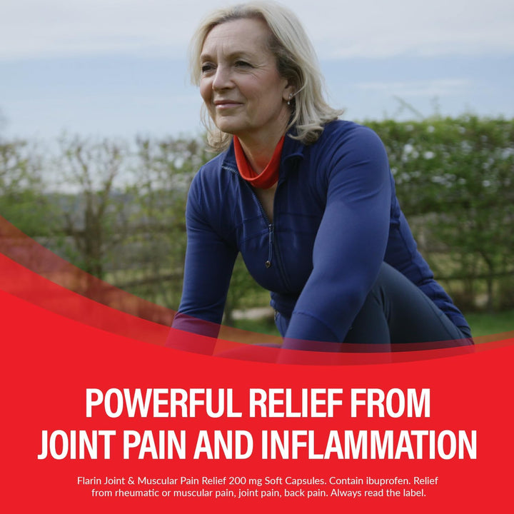 Joint and Muscular Pain Relief, 200 Mg Soft Capsules, Muscle, Rheumatic, Joint and Back Pain Relief, Lipid Ibuprofen, Unique Lipid Formulation, Painkillers, 16 Soft Capsules