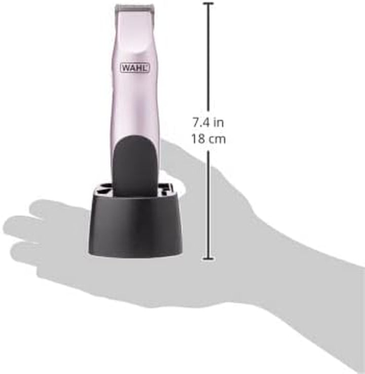 Trimmer for Women, Ladies Shavers, Female Hair Removal Methods, Bikini Trimming and Styling, Battery Operated, Personal Trimming Kit, Pink