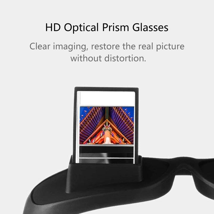 Lazy Glasses 90° Laying down Prism Glasses Horizontal Bed Reading Glasses High Definition for Reading Watching TV Phones -Small