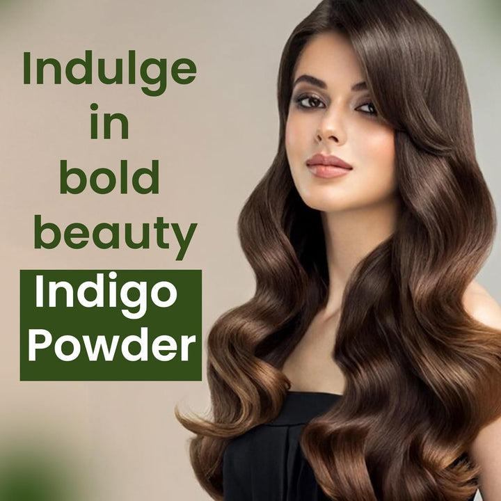 'S Organic Indigo Powder for Hair, USDA, Herbal Hair Dye, Natural Hair Mask/Color - Free from Fillers & Preservatives-100G