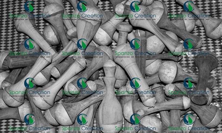 ? 2 in 1 Kansa Wellness Massage Wand an Ayurvedic Face, Eye, Neck, Foot and Body Massaging Tool (Ring Design)