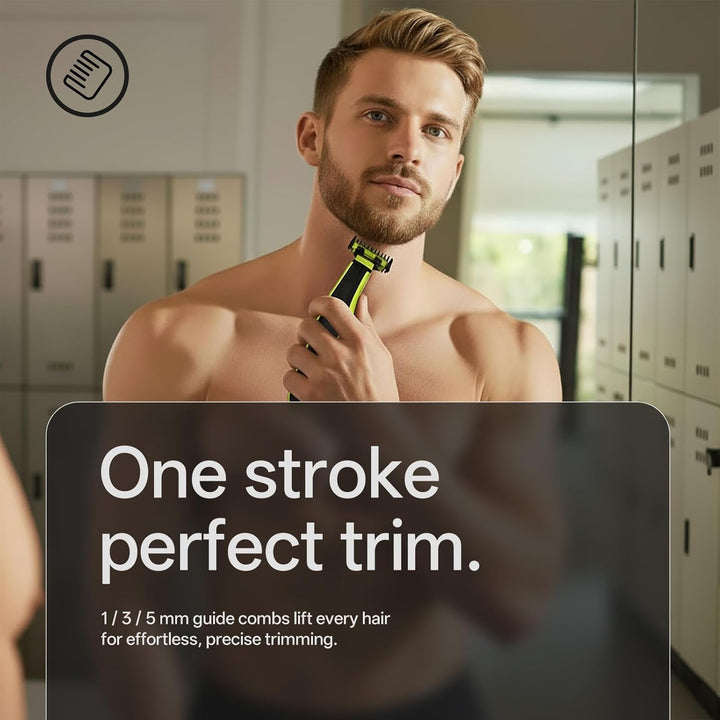 Guards Kit,1/3/5Mm Guide Combs and Protective Cap Fit for Philips Norelco Oneblade Handles