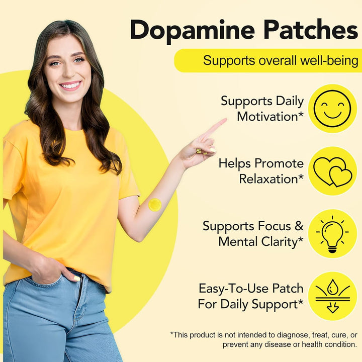 3 Packs Dopamine Patches Extra Strength, 30 Vegan Mood Boost Support Patches for Daily Mental Wellness,Positivity & Motivation,Supports Dopamine & Serotonin Balance, Adult Sex Toys for Women