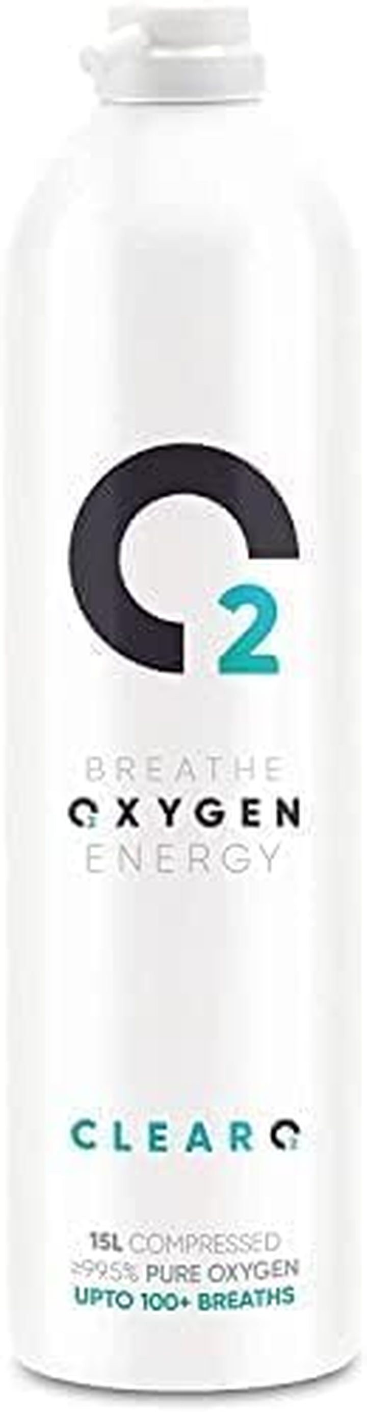 15L Oxygen Can with Mask and Tube | Pure Breathing Oxygen in a Lightweight Aluminium Canister | Made in Britain (Full Kit, 15 L (Pack of 1))
