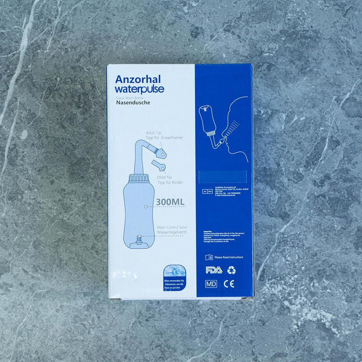 Neti Pot,Sinus Rinse Kit,Nasal Rinse,Sinus Rinse,Neti Pot Sinus Rinse,300Ml Neti Pot Sinus Rinse Kit (60 Packets Nasal Wash Salt)