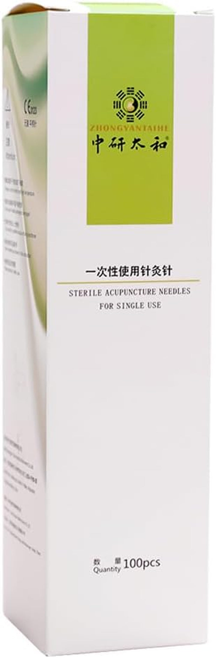 ZHONGYANTAIHE 100 PCS Acupuncture with Tube Stainless Steel Beauty Massage 100PCS/BOX Disposable Acupuncture Lndividual Tube (0.16 * 30Mm)