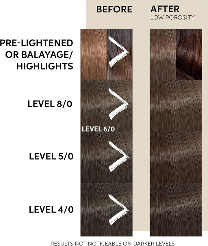 Color Fresh Mask, Temporary Colour Refresh Treatment, Semi-Permanent Hair Dye, Hair Gloss Treatment for Brown Hair