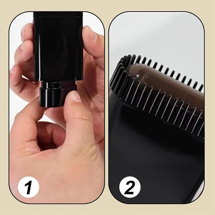 Portable Hair Color Touch-Up Stick with Comb,2 in 1 Touch up Comb Hair Dye,Safe and Convenient Comb Hair Dye for Quick Touch-Ups,Hairline Powder Stick (Black)