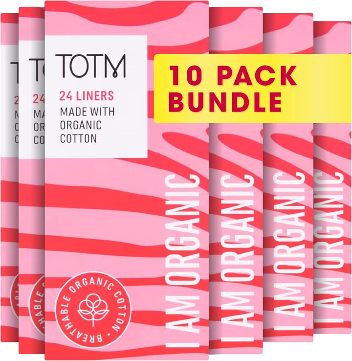 Panty Liners | Certified Organic Cotton | Unwrapped & Less Waste | Naturally Soft, Absorbent & Super Comfy | 24 Liners