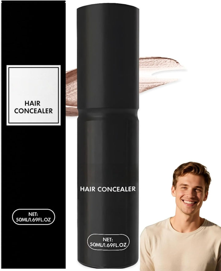 Tive/No Hair Concealer Cream,Tive/No Color Hair Concealer,Hair Concealer for Men & Women,Waterproof and Sweatproof Light Brown Hair Fillup Concealer,For Naturally Fuller and More Confident Hair