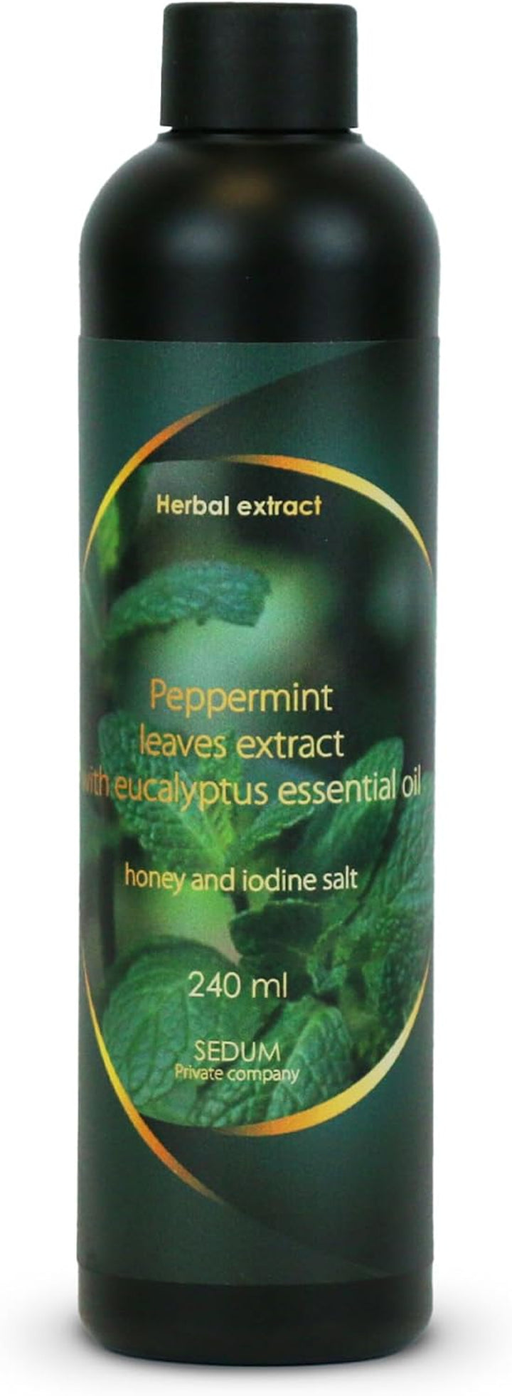 Natural Herbal Extract for Sauna, Massage, Broom Soaking - Sauna Infusion with Salvia Leaves Extract with Eucalyptus Essential Oil, Honey and Iodine Salt - 240Ml