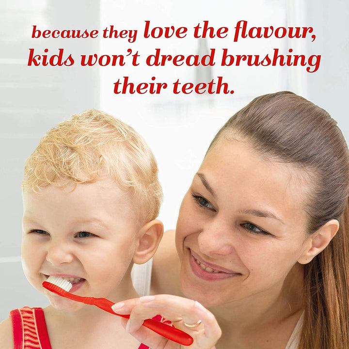 Punch & Judy Kids Toothpaste - Simply Strawberry Flavour, 3+ Years, Fluoride, Sugar Free (3 X 50Ml)