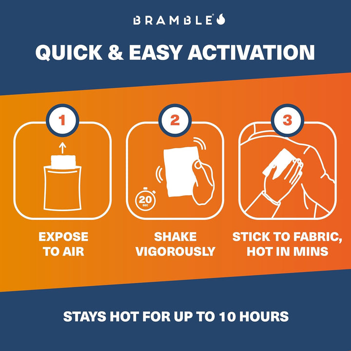 - Adhesive Body Warmers (40 Pack) - Ultra-Thin Stick-On Patches for Targeted Warmth - Air-Activated & Odour-Free - up to 10 Hours of Heat