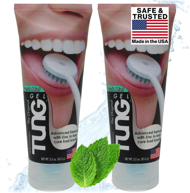 Fresh Mint Tongue Cleaner Gel - Pack of 4
