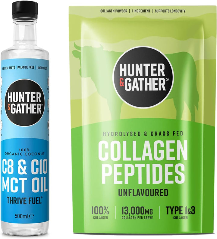 Grass Fed Bovine Collagen Powder 400G | Pure Unflavoured Premium Hydrolysed Bovine Collagen Peptides Powder for Hair Skin Nails Muscles | Collagen Supplements for Women and Men